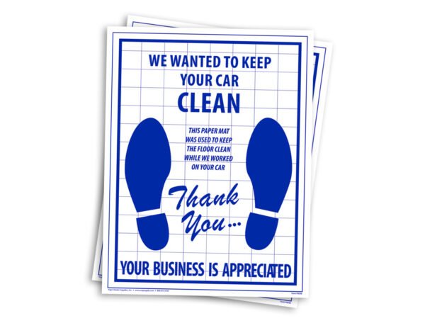 90 GSM Glossy Paper Car Mat 2 Color Size 48x68 cm - Image 3