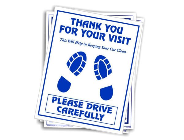 90 GSM Glossy Paper Car Mat 2 Color Size 48x68 cm - Image 2