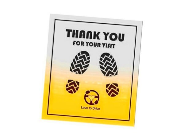 90 GSM Glossy Paper Car Mat 2 Color Size 48x68 cm