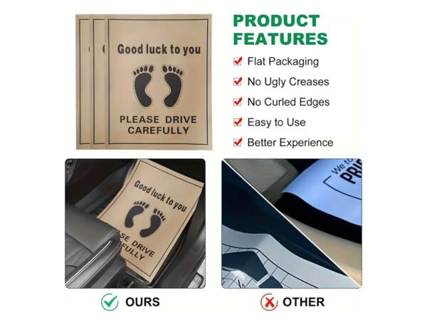 90 GSM Glossy Paper Car Mat 4 Color Size 34x48 cm - Image 4