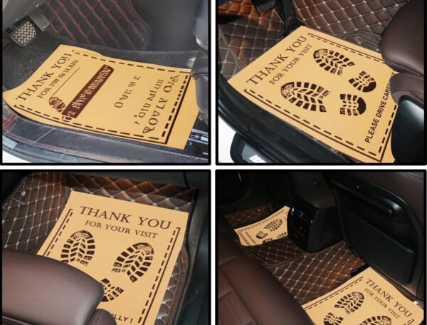 90 GSM Glossy Paper Car Mat 4 Color Size 48x68 cm - Image 4