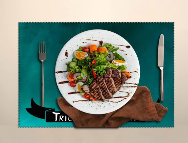 90 GSM Glossy Paper Table Mat  (Size: 30x42 cm) 2 Color - Image 2