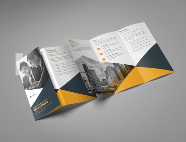 135 GSM Glossy Paper Brochure (Size: A4 Tryfold) - Image 2