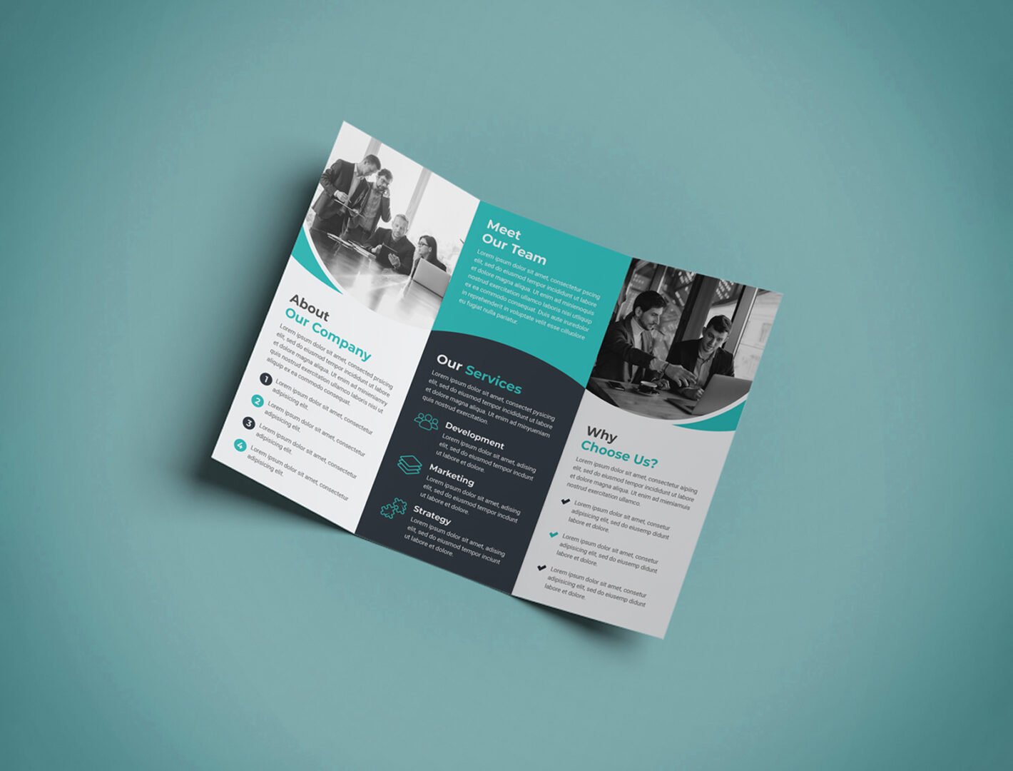 115 GSM Glossy Paper Brochure (Size: A4 Tryfold)