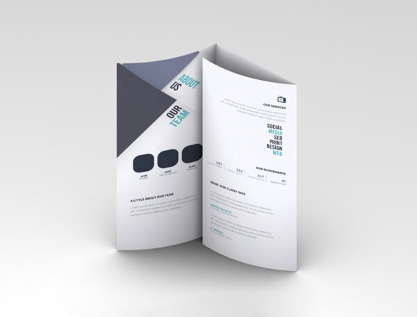 170 GSM Glossy Paper Brochure (Size: A4 Tryfold) - Image 3