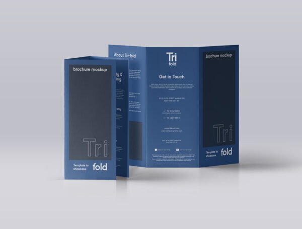 170 GSM Glossy Paper Brochure (Size: B4 Tryfold) - Image 2
