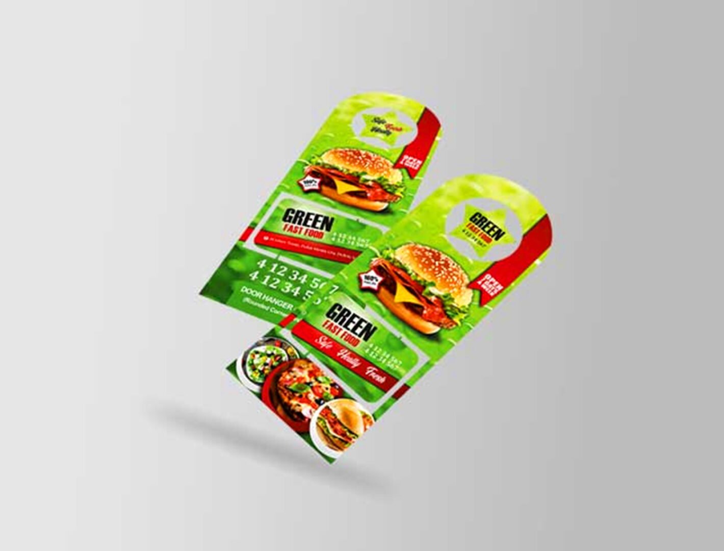 Door Hanger Butterfly Design(Matt Lamination 350gsm) Size 12x28.5 cm