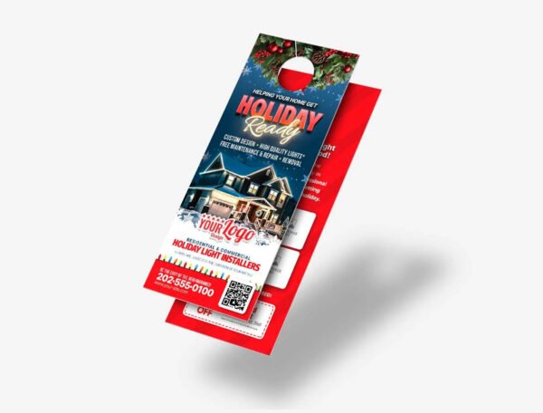 Door Hanger Butterfly Design(Matt Lamination 350gsm) Size 12x28.5 cm - Image 4