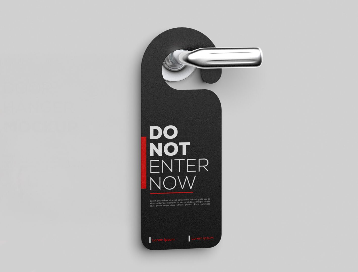 Door Hanger Cane Design (Matt Lamination 350gsm) Size 24x9.5 cm