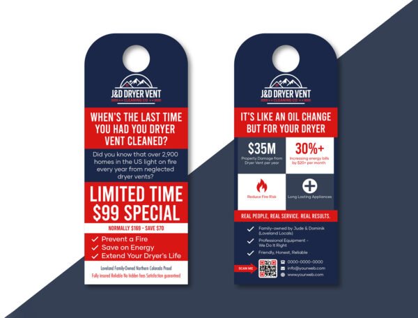 Door Hanger (Glossy 170gsm) Size 29x9 cm - Image 4