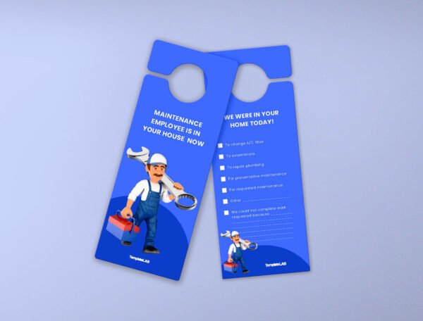 Door Hanger (Matt Lamination 350gsm) Size 12x28.5 cm - Image 3