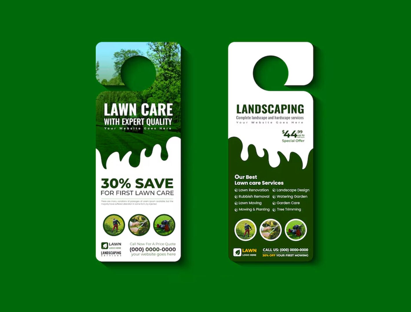 Door Hanger (Matt Lamination 350gsm) Size 12x28.5 cm