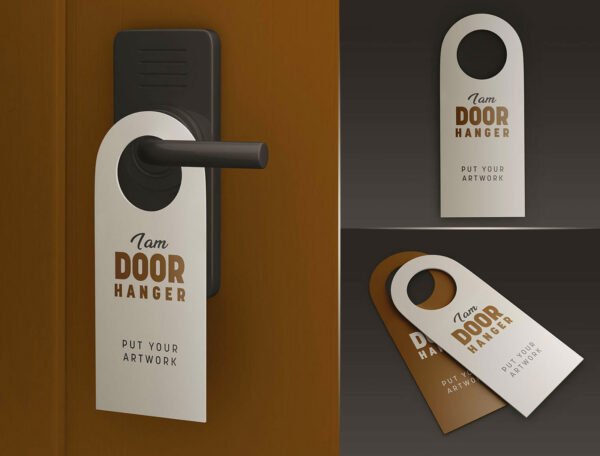 Door Hanger Rounded Corner Design (Matt Lamination) Size 12x28.5 cm - Image 2
