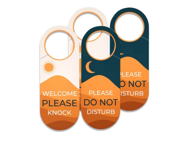 Door Hanger Rounded Corner Design (Matt Lamination) Size 12x28.5 cm - Image 4