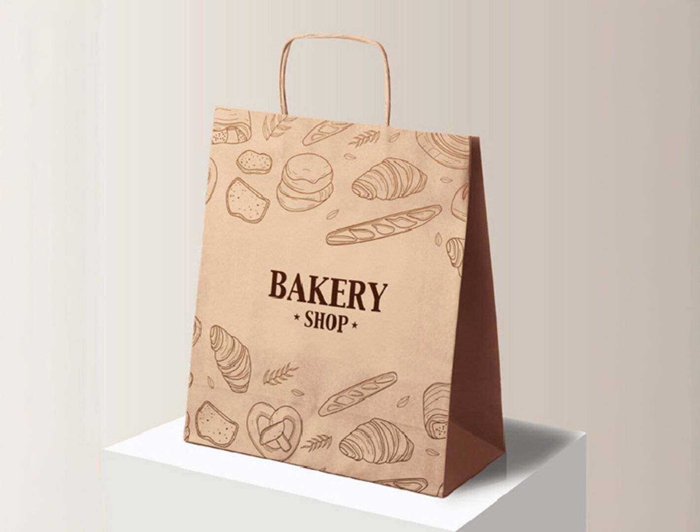 Kraft Paper Bag (Brown) Open 75x41x12 cm