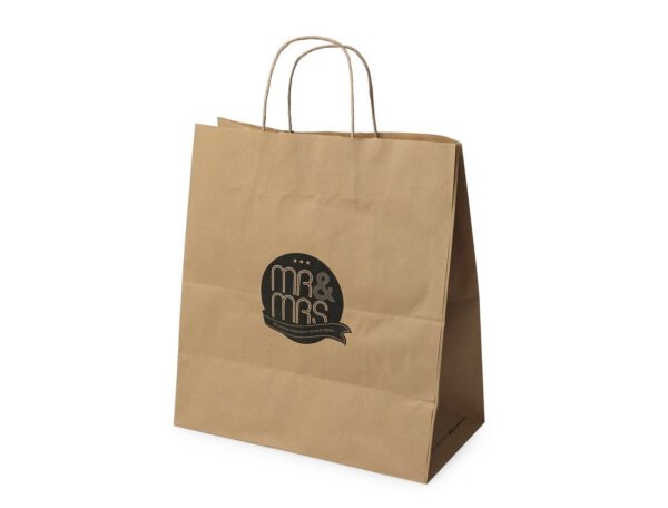 Kraft Paper Bag (Brown Recycled) Open 67x34 cm - Image 3