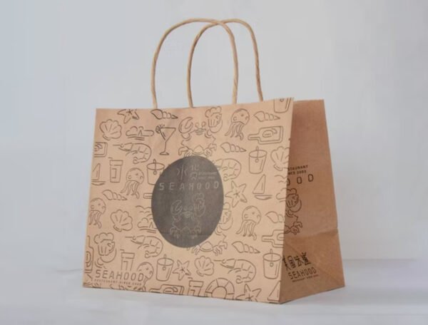Kraft Paper Bag (Brown Recycled) Open 75x41x10 cm - Image 4