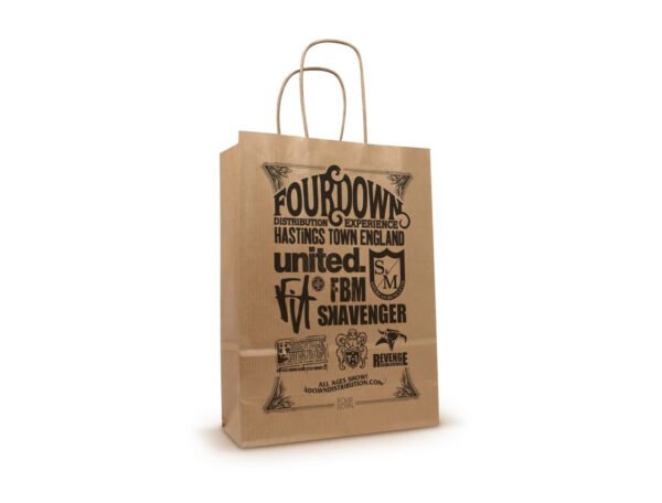 Kraft Paper Bag (Brown Recycled) Open 75x41x12 cm - Image 4