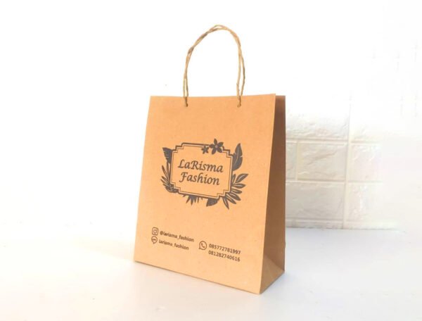 Kraft Paper Bag Top Fold (Brown) Open 102x50 cm - Image 2