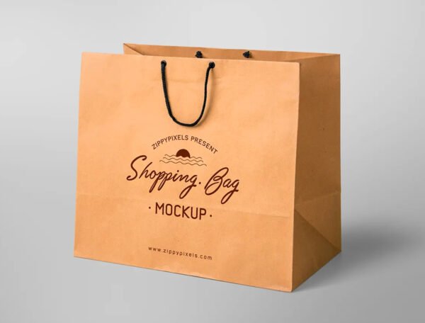 Kraft Paper Bag Top Fold (Brown) Open 102x50 cm - Image 4