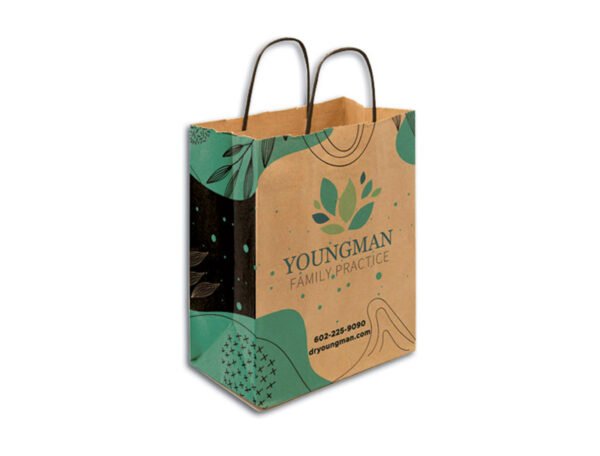 Kraft Paper Bag Top Fold (Brown) Open 75x41x10 cm - Image 3