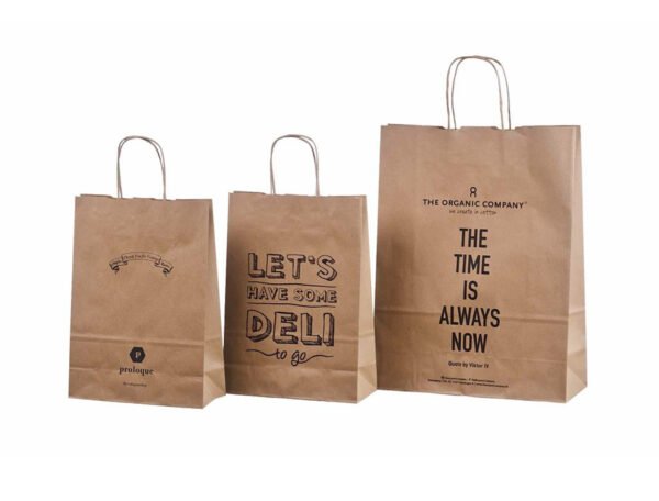 Kraft Paper Bag Top Fold (Brown) Open 75x41x12 cm - Image 4