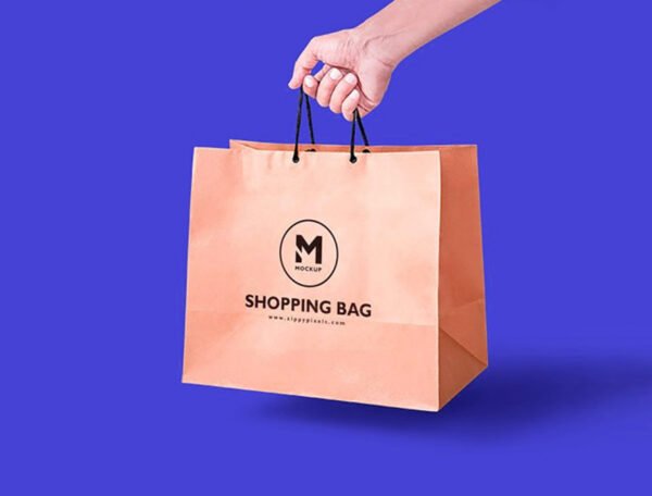 Kraft Paper Bag Top Fold (Brown) Open 97x51 cm - Image 2