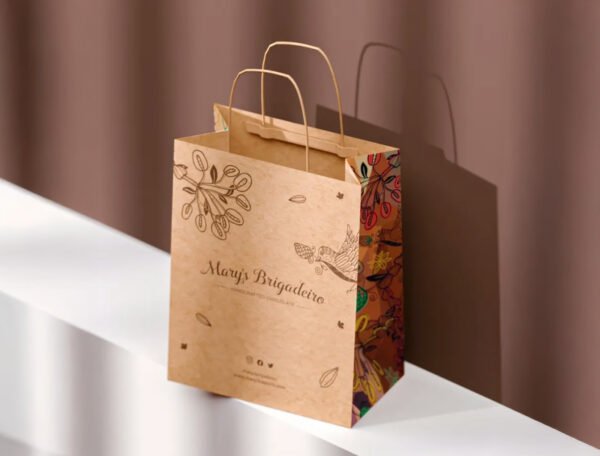 Kraft Paper Bag Top Fold (Brown) Open 97x51 cm - Image 4