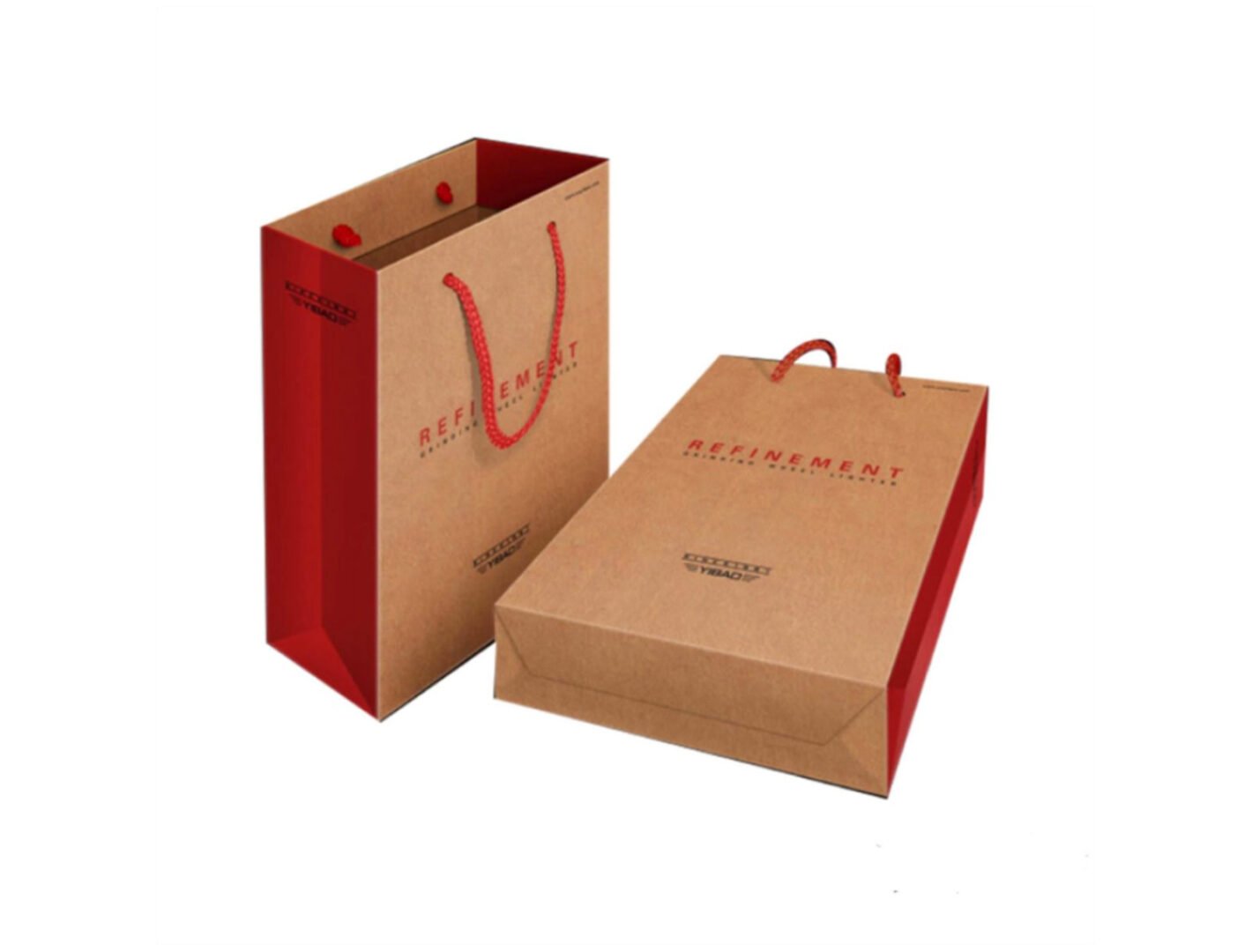 Kraft Paper Bag Top Fold (Brown) Open 97x51 cm