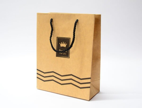 Kraft Paper Bag Top Fold (Brown Recycled) Open 102x50 cm - Image 3