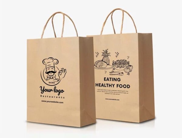 Kraft Paper Bag Top Fold (Brown Recycled) Open 75x41x12 cm