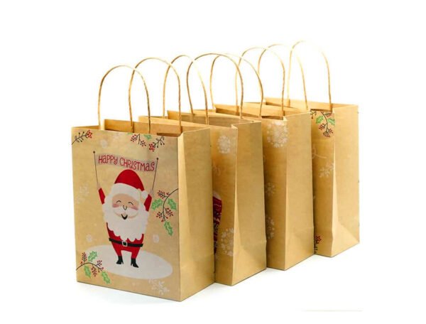 Kraft Paper Bag Top Fold (Brown Recycled) Open 75x41x12 cm - Image 3