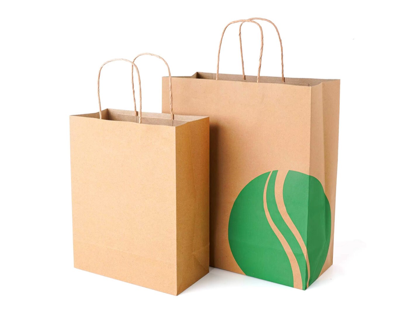 Kraft Paper Bag Top Fold (Brown Recycled) Open 89x41 cm