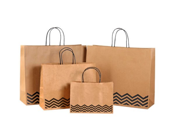 Kraft Paper Bag Top Fold (Brown Recycled) Open 97x51 cm