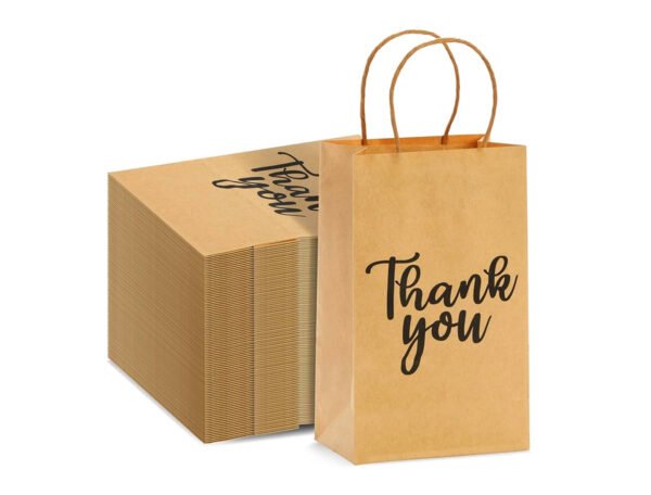 Kraft Paper Bag Top Fold (Brown Recycled) Open 97x51 cm - Image 4