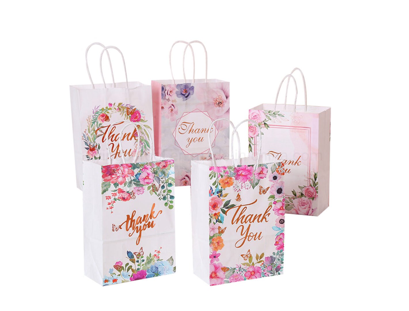Kraft Paper Bag Top Fold (White) Open size 102x50 cm