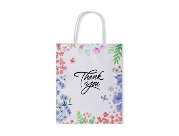 Kraft Paper Bag Top Fold (White) Open size 102x50 cm - Image 2