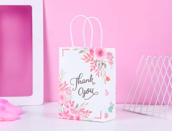 Kraft Paper Bag Top Fold (White) Open size 102x50 cm - Image 4