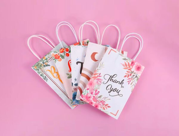 Kraft Paper Bag Top Fold (White) Open size 75x41x12 cm - Image 3