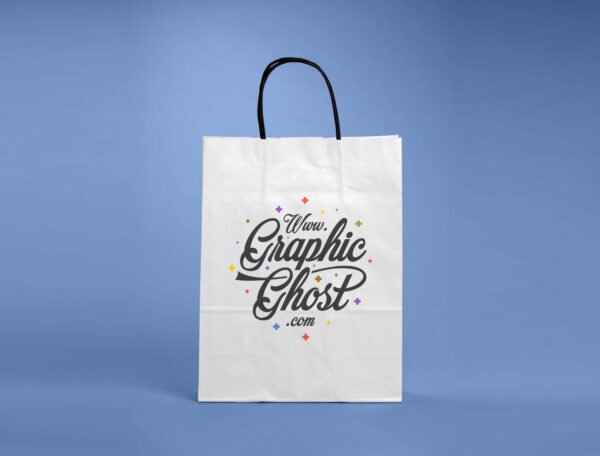 Kraft Paper Bag (White) Open Size 67x34 cm