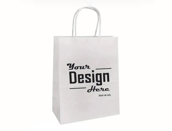Kraft Paper Bag (White) Open Size 89x41 cm - Image 4
