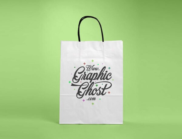 Kraft Paper Bag (White) Open size 102x50 cm - Image 2
