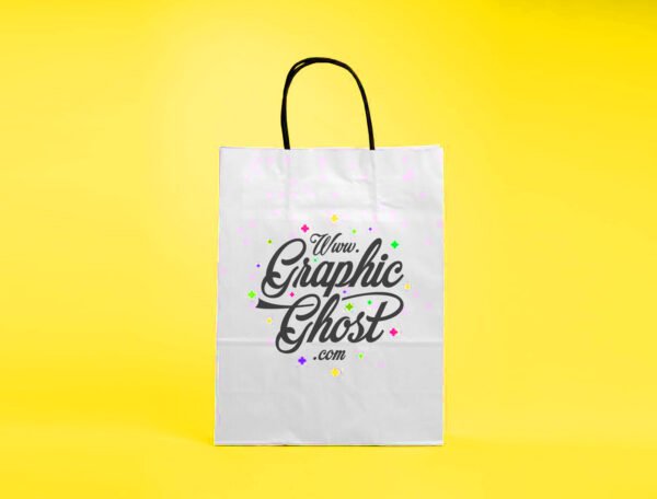 Kraft Paper Bag (White) Open size 75x41x10 cm