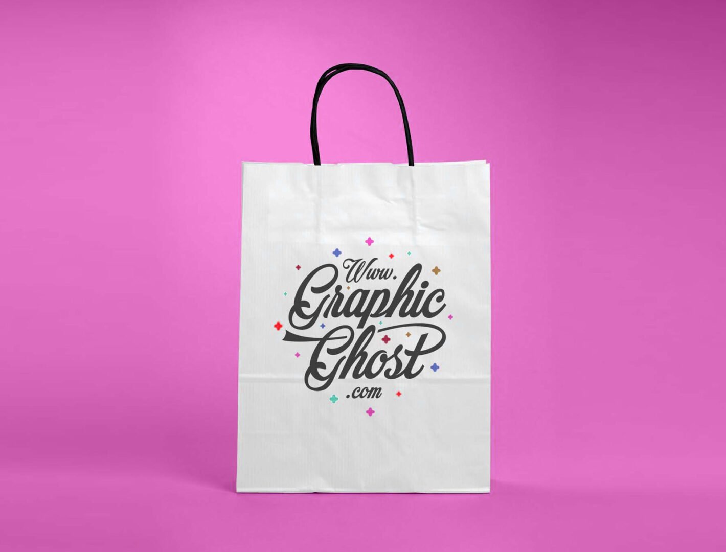 Kraft Paper Bag (White) Open size 75x41x12 cm