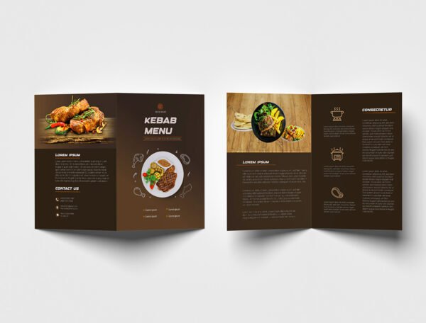 Menu (Matt Lamination 350gsm) Size A3 to A4 - Image 3