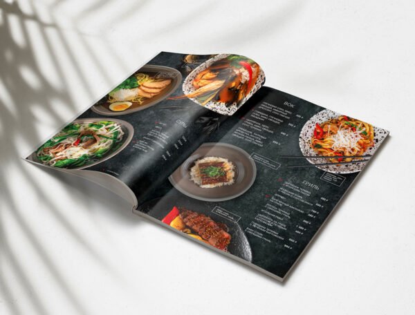 Menu (Matt Lamination 350gsm) Size A4 to A5 - Image 3