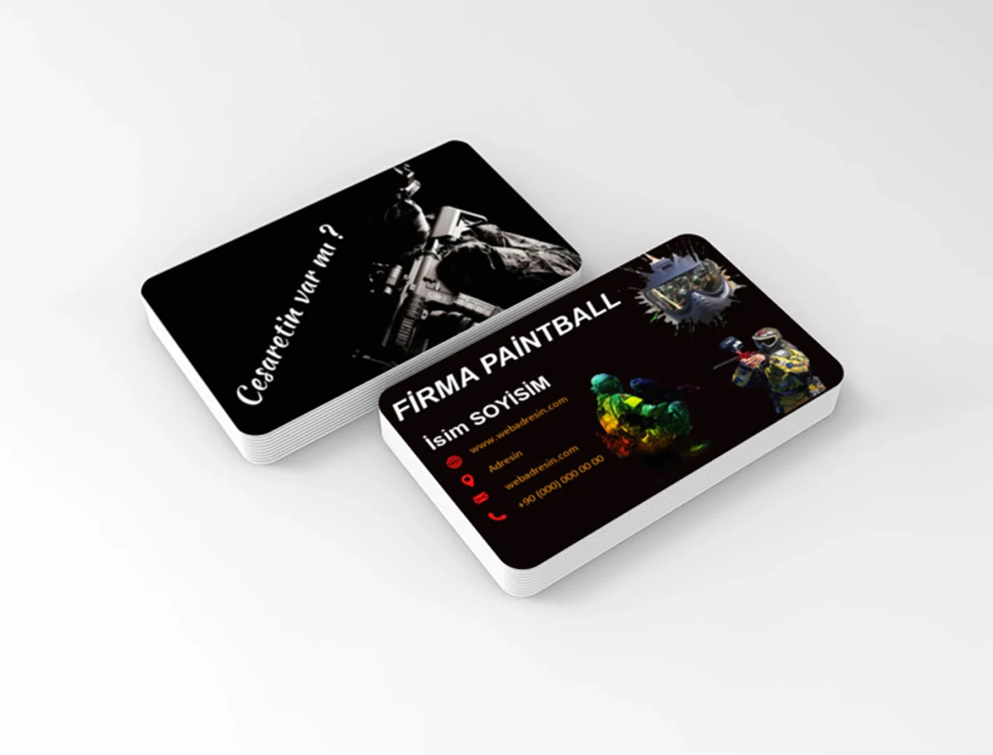Metallic Hybrid Card (Rounded Corner) Size: 9x5.5cm
