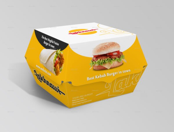 Simple Burger Box Size 16.8x24.9 cm - Image 3