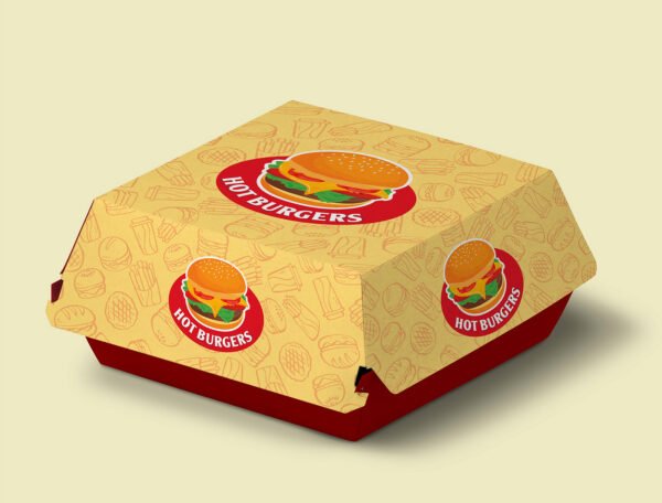 Simple Burger Box Size 16.8x24.9 cm - Image 2